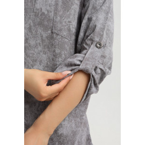 Туника женская 567 кулирка (р-ры: 48-66) серый-варенка