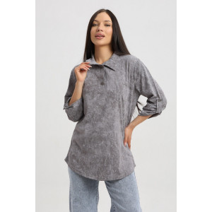 Туника женская 567 кулирка (р-ры: 48-66) серый-варенка