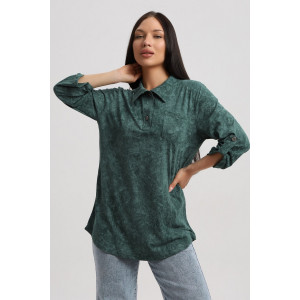 Туника женская 567 кулирка (р-ры: 48-66) зеленый-варенка