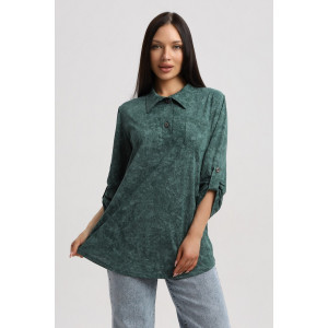 Туника женская 567 кулирка (р-ры: 48-66) зеленый-варенка