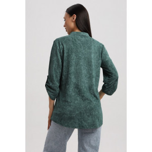 Туника женская 567 кулирка (р-ры: 48-66) зеленый-варенка