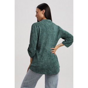 Туника женская 567 кулирка (р-ры: 48-66) зеленый-варенка