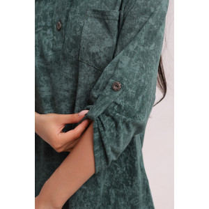 Туника женская 567 кулирка (р-ры: 48-66) зеленый-варенка