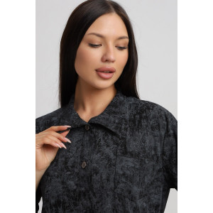 Туника женская 567 кулирка (р-ры: 48-66) черный-варенка