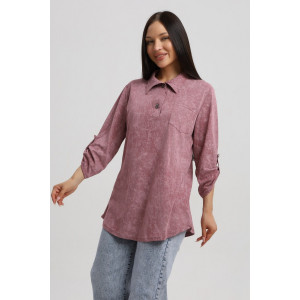 Туника женская 567 кулирка (р-ры: 48-66) сухая роза-варенка