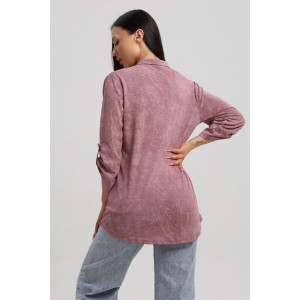 Туника женская 567 кулирка (р-ры: 48-66) сухая роза-варенка