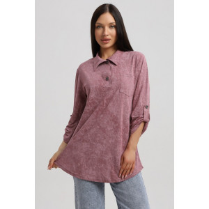 Туника женская 567 кулирка (р-ры: 48-66) сухая роза-варенка