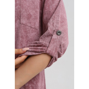 Туника женская 567 кулирка (р-ры: 48-66) сухая роза-варенка