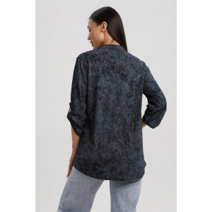 Туника женская 567 кулирка (р-ры: 48-66) синий-варенка