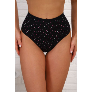 Трусы женские №64930 лапша (р-ры: 52-56) черный