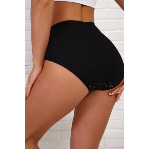 Трусы женские №64930 лапша (р-ры: 52-56) черный
