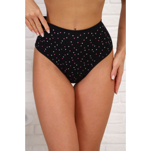 Трусы женские №64930 лапша (р-ры: 52-56) черный