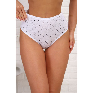 Трусы женские №64930 лапша (р-ры: 52-56) белый