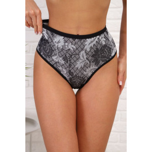 Трусы женские №64929 хлопок стрейч (р-ры: 48-52) черный