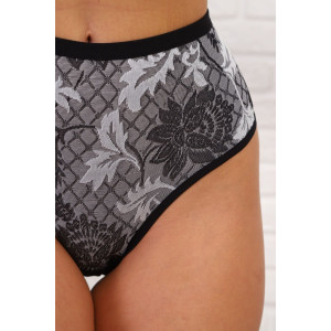 Трусы женские №64929 хлопок стрейч (р-ры: 48-52) черный