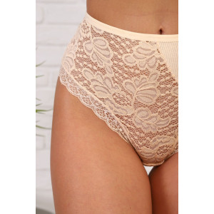 Трусы женские №64928 лапша (р-ры: 50-54) бежевый