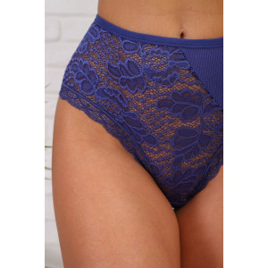 Трусы женские №64928 лапша (р-ры: 50-54) синий