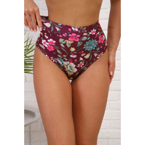 Трусы женские №64925 бамбук (р-ры: 52-64) бордо