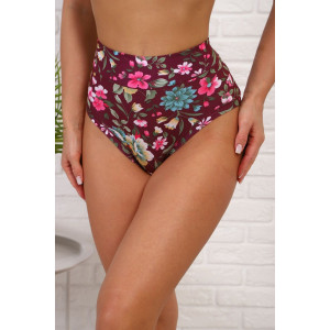 Трусы женские №64925 бамбук (р-ры: 52-64) бордо