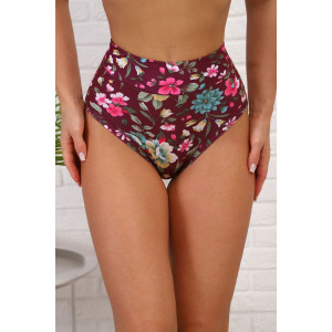 Трусы женские №64925 бамбук (р-ры: 52-64) бордо