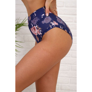 Трусы женские №64924 бамбук (р-ры: 50-60) синий