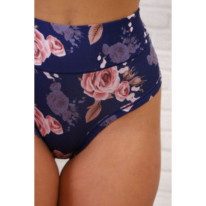 Трусы женские №64924 бамбук (р-ры: 50-60) синий