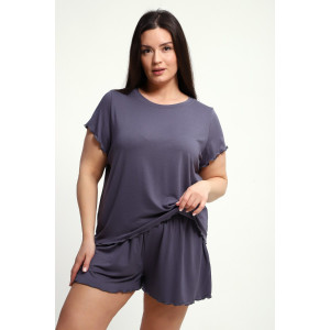 Пижама женская ПЖ-010 вискоза (р-ры: 50-70) графит