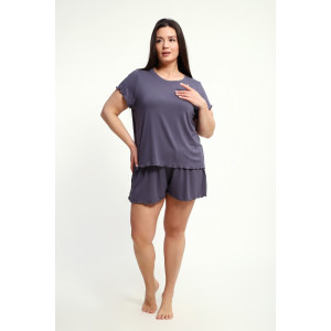 Пижама женская ПЖ-010 вискоза (р-ры: 50-70) графит