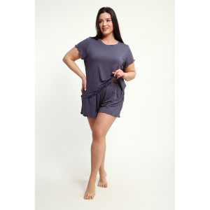 Пижама женская ПЖ-010 вискоза (р-ры: 50-70) графит