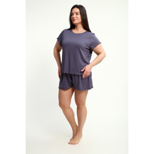 Пижама женская ПЖ-010 вискоза (р-ры: 50-70) графит
