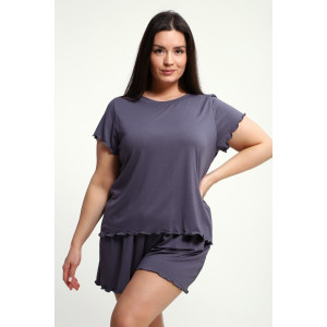 Пижама женская ПЖ-010 вискоза (р-ры: 50-70) графит