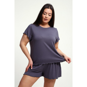 Пижама женская ПЖ-010 вискоза (р-ры: 50-70) графит