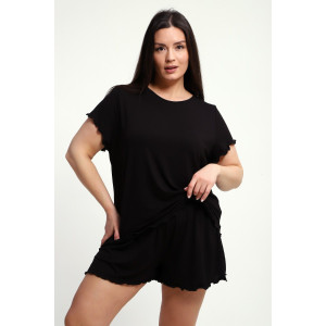 Пижама женская ПЖ-010 вискоза (р-ры: 50-70) черный