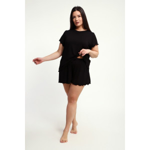 Пижама женская ПЖ-010 вискоза (р-ры: 50-70) черный