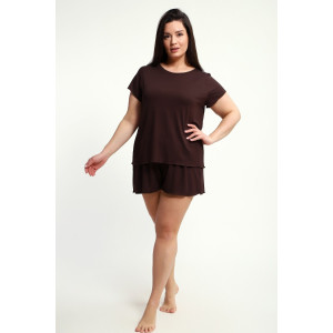 Пижама женская ПЖ-010 вискоза (р-ры: 50-70) кофе