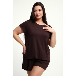 Пижама женская ПЖ-010 вискоза (р-ры: 50-70) кофе