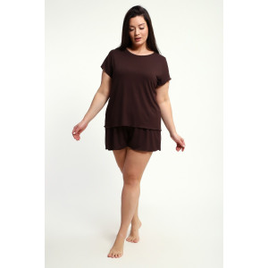 Пижама женская ПЖ-010 вискоза (р-ры: 50-70) кофе