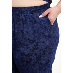 Костюм двойка женский КЖ-009 кулирка (р-ры: 52-74) синий