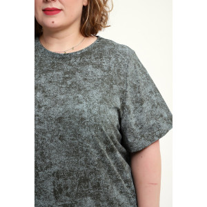 Костюм двойка женский КЖ-009 кулирка (р-ры: 52-74) зеленый