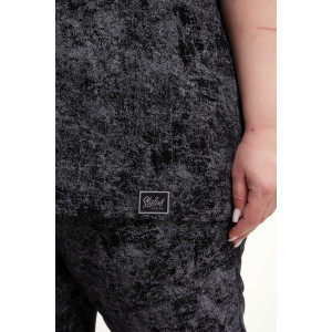 Костюм двойка женский КЖ-009 кулирка (р-ры: 52-74) черный