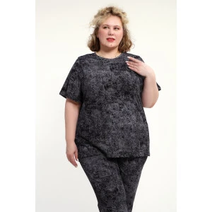Костюм двойка женский КЖ-009 кулирка (р-ры: 52-74) черный Костюм двойка женский КЖ-009 кулирка (р-ры: 52-74) черный