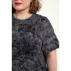 Костюм двойка женский КЖ-009 кулирка (р-ры: 52-74) черный