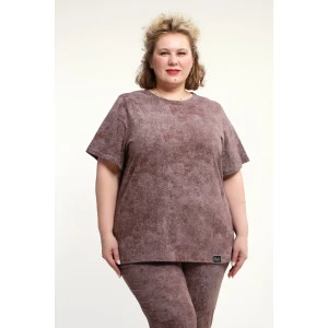 Костюм двойка женский КЖ-009 кулирка (р-ры: 52-74) кофе Костюм двойка женский КЖ-009 кулирка (р-ры: 52-74) кофе