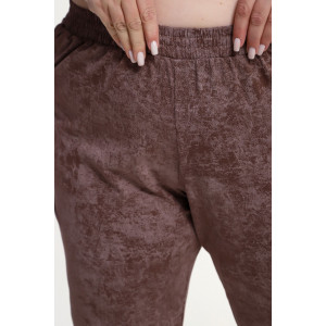 Костюм двойка женский КЖ-009 кулирка (р-ры: 52-74) кофе