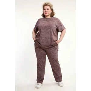 Костюм двойка женский КЖ-009 кулирка (р-ры: 52-74) кофе Костюм двойка женский КЖ-009 кулирка (р-ры: 52-74) кофе