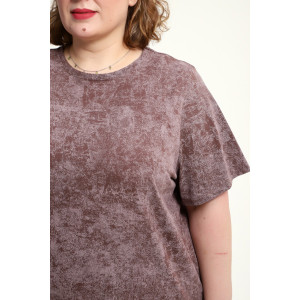 Костюм двойка женский КЖ-009 кулирка (р-ры: 52-74) кофе