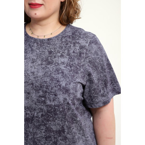 Костюм двойка женский КЖ-009 кулирка (р-ры: 52-74) антрацит