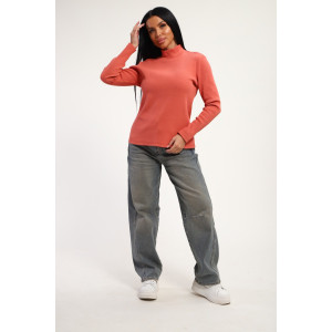 Водолазка женская №74721 кашкорсе (р-ры: 46-56) терракотовый