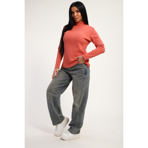 Водолазка женская №74721 кашкорсе (р-ры: 46-56) терракотовый