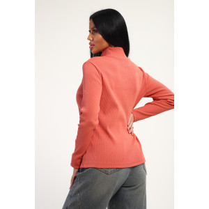 Водолазка женская №74721 кашкорсе (р-ры: 46-56) терракотовый